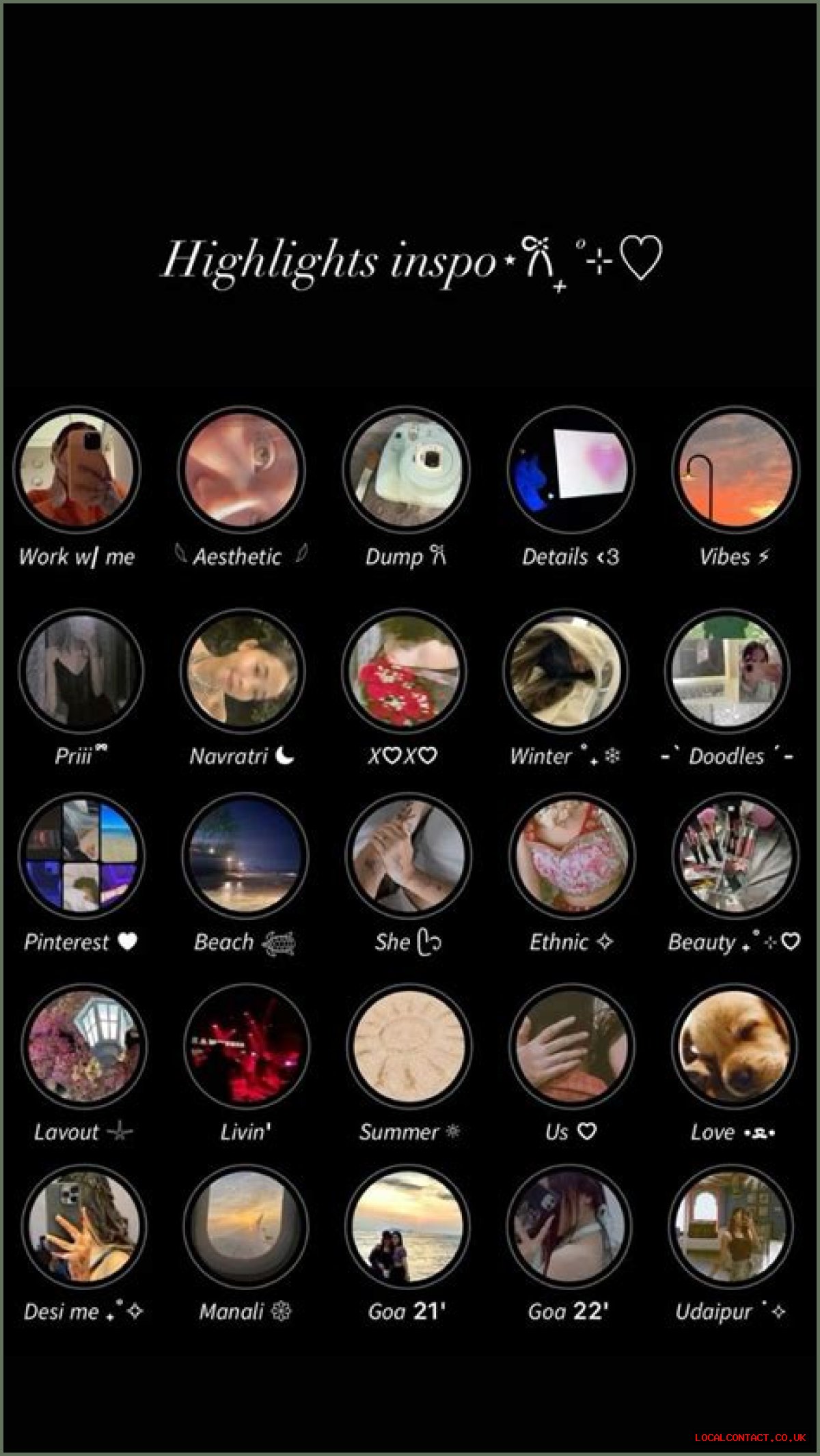 Aesthetic Highlight Names For Instagram For Myself
