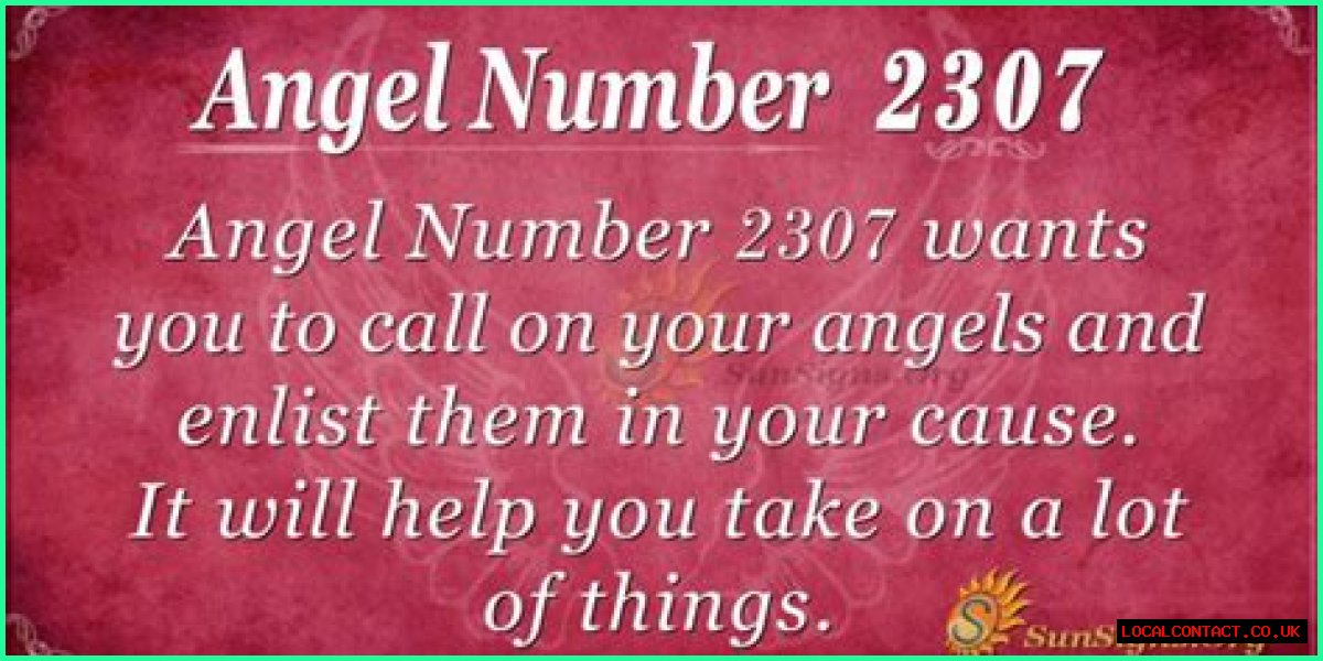 
ANGEL NUMBER 2307
