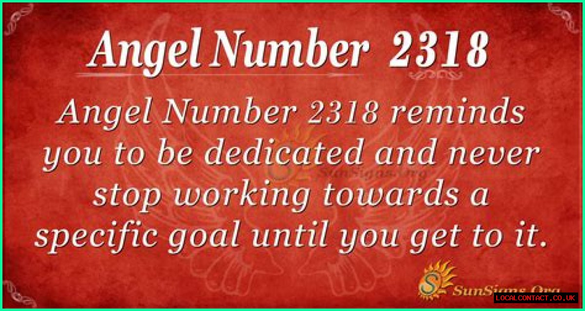 
ANGEL NUMBER 2318
