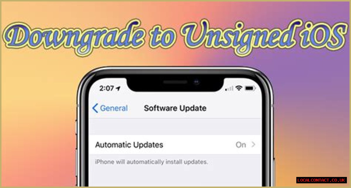 Can you downgrade to an unsigned version of iOS?