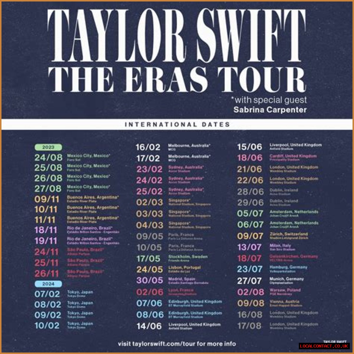 Eras Tour Dates: A Comprehensive Guide To Taylor Swift's Upcoming Concerts