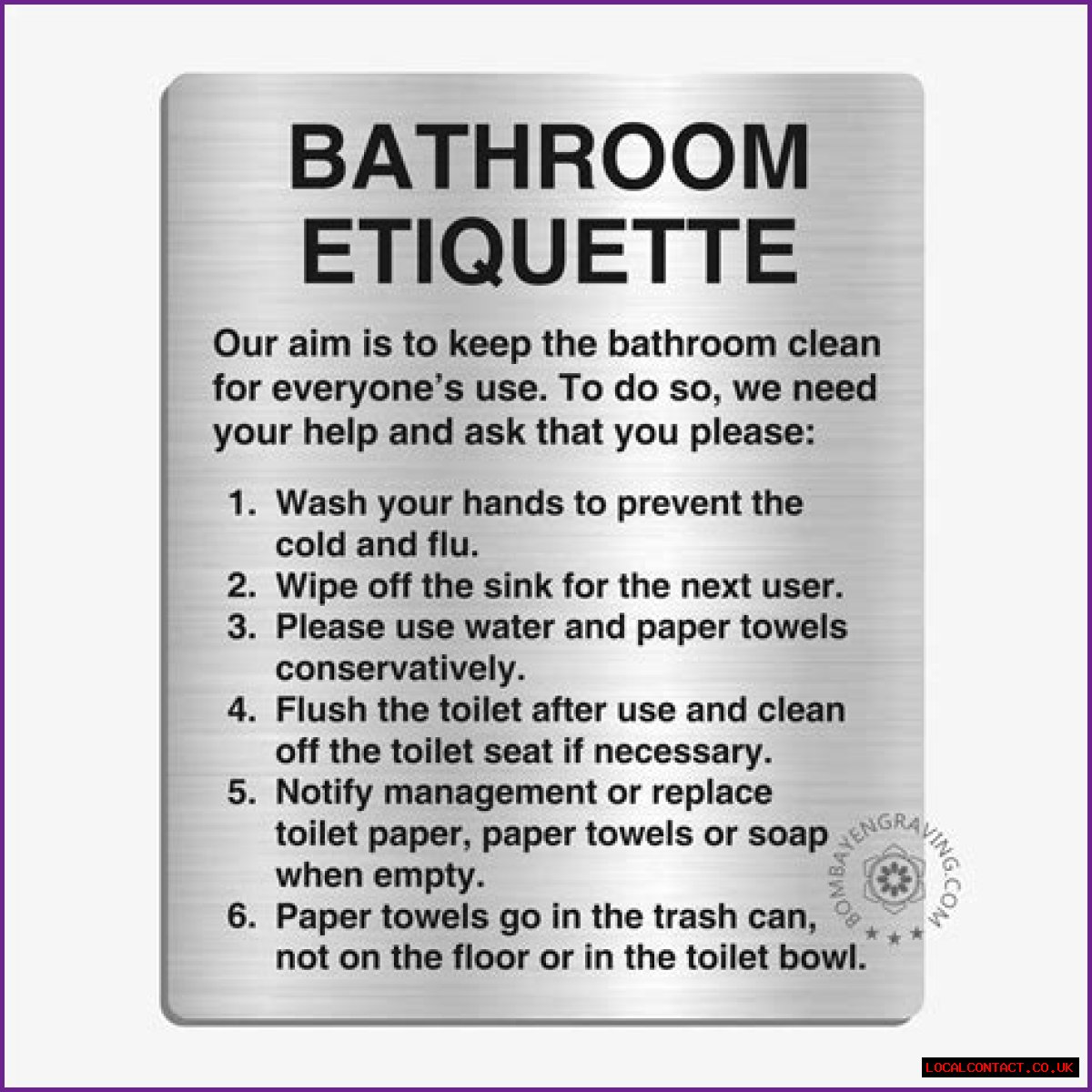 Essential Signs For Maintaining Bathroom Etiquette: A Comprehensive Guide