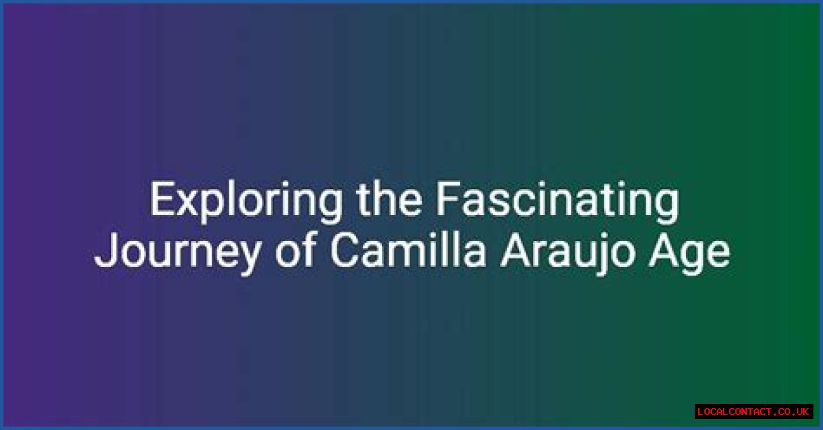 Exploring The Fascinating Journey Of Camilla Araujo: A Deeper Look