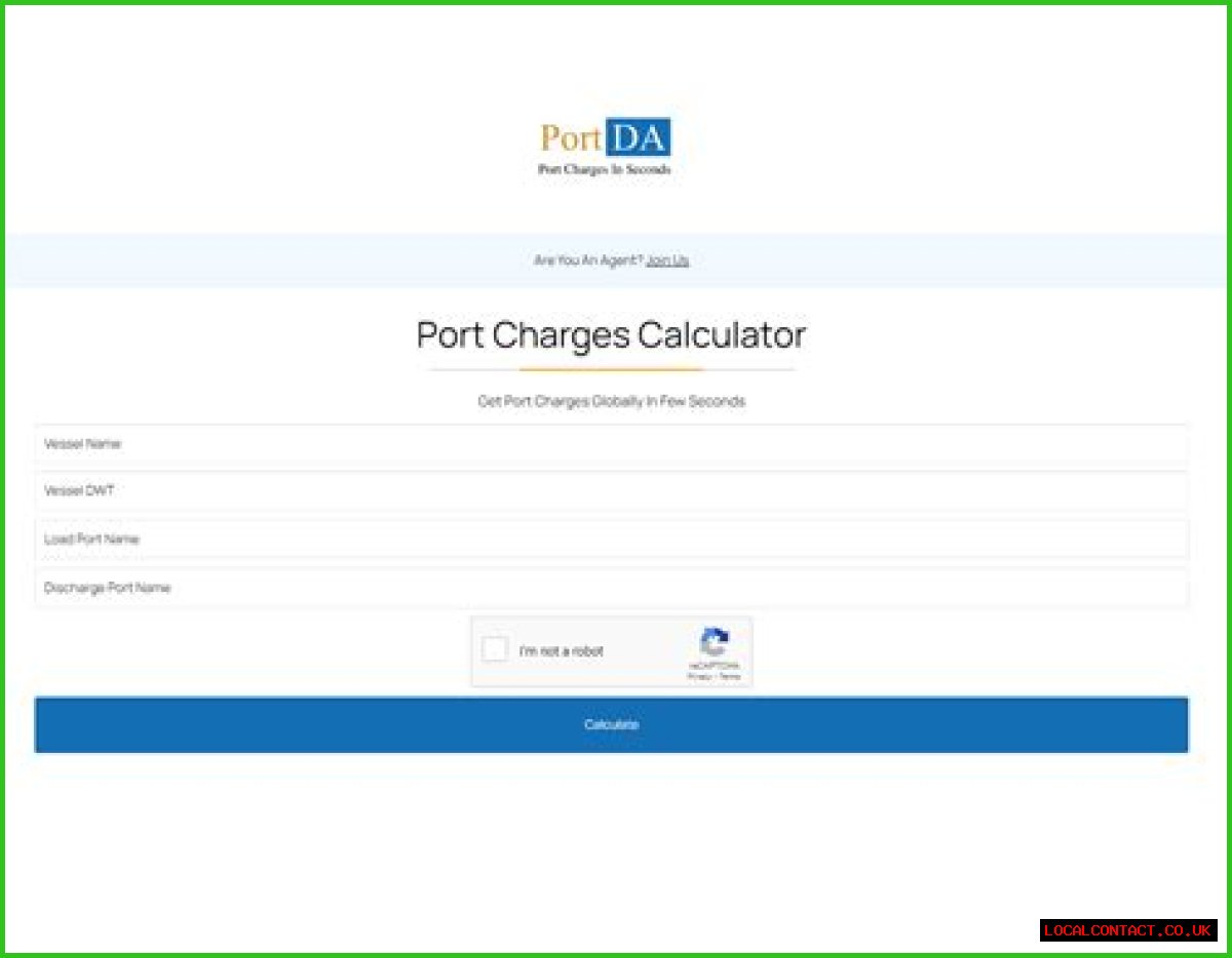 How are port charges calculated?