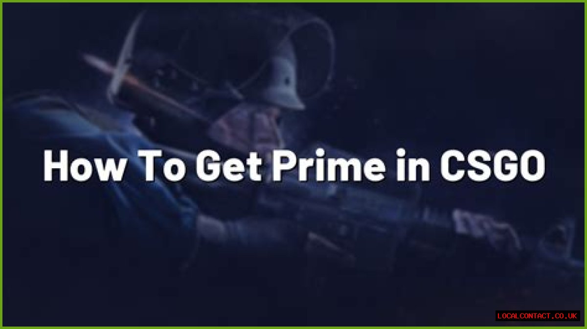 How to get prime csgo