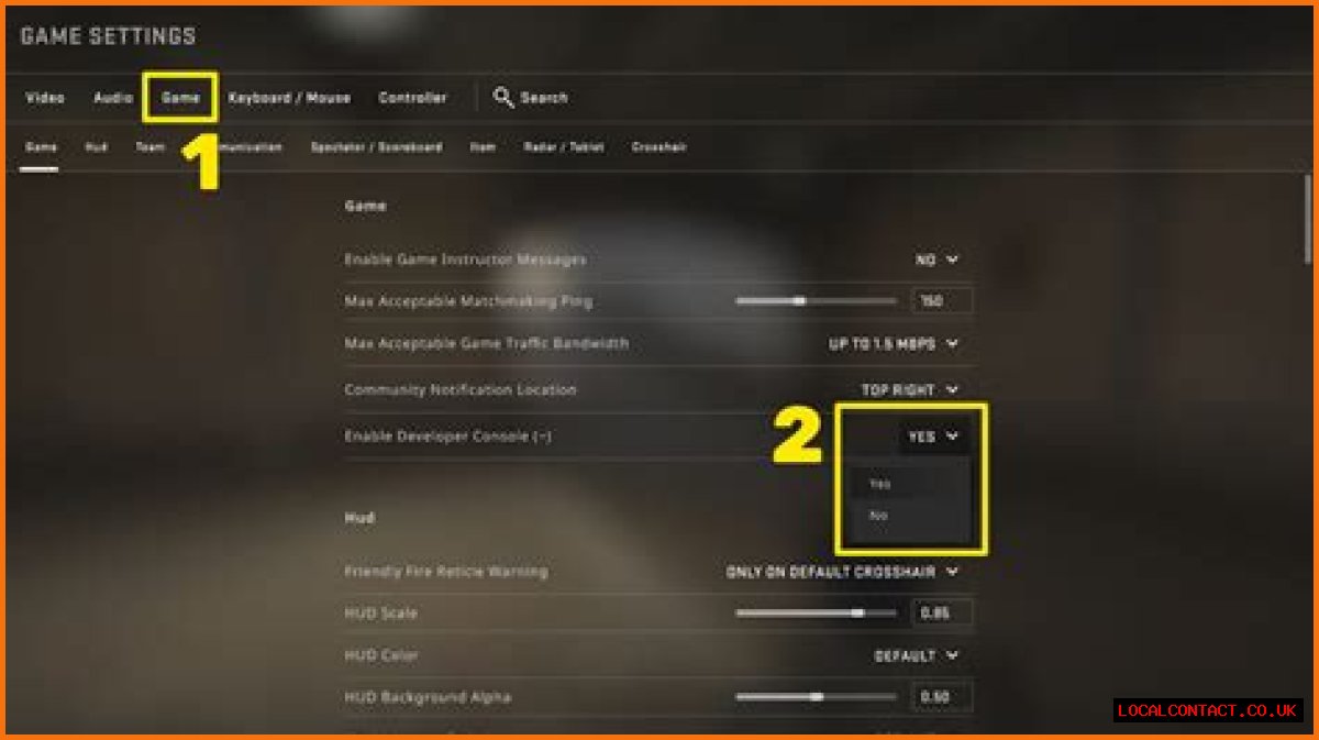 How to open csgo console