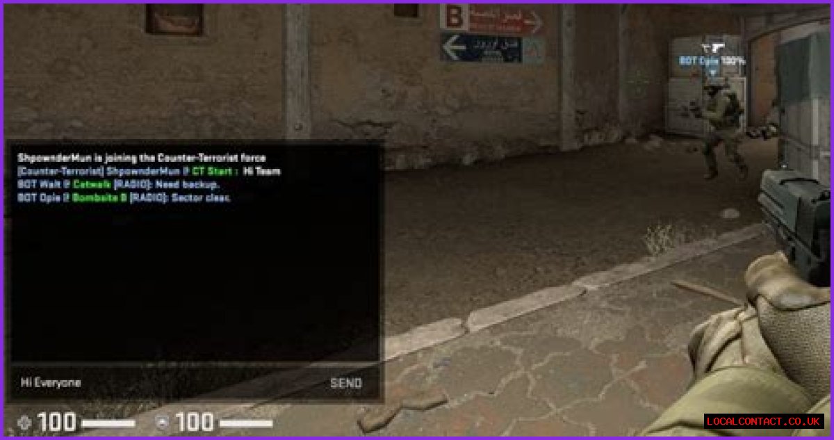 How to type in csgo