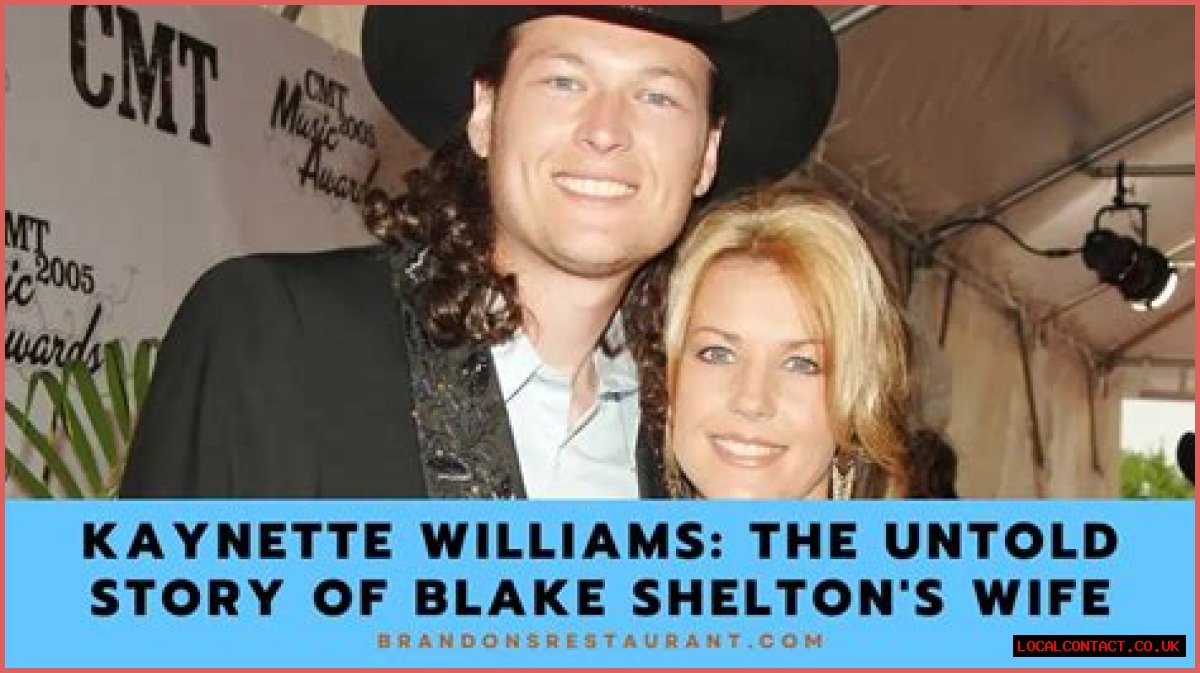Insight into Kaynette Williams: The Former Wife of Blake Shelton