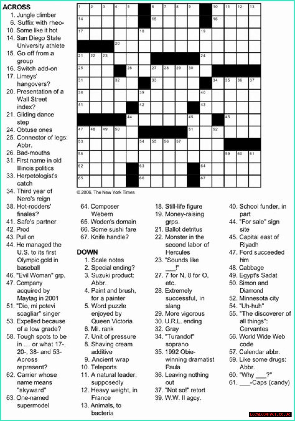 LA Times Sazerac spirits 4 letters Crossword Clue