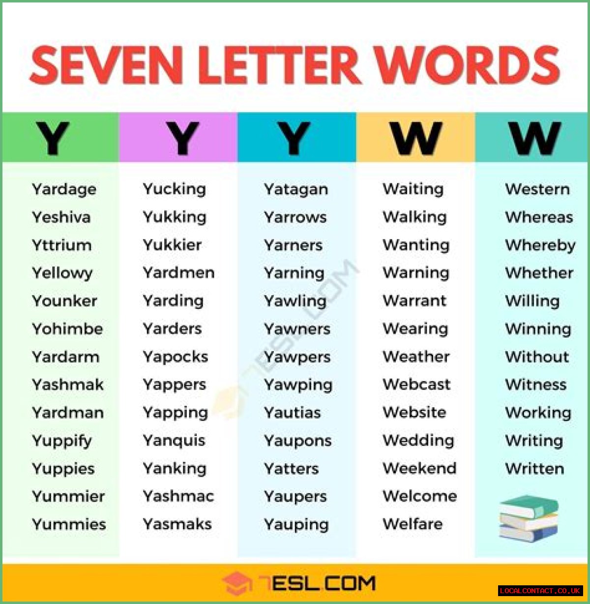 List of 7 Letter Words Starting With 'li'