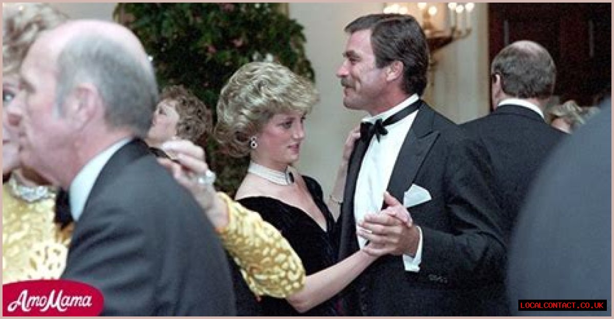 Rare photos of 24-year-old Diana dancing with Tom Selleck and Clint Eastwood