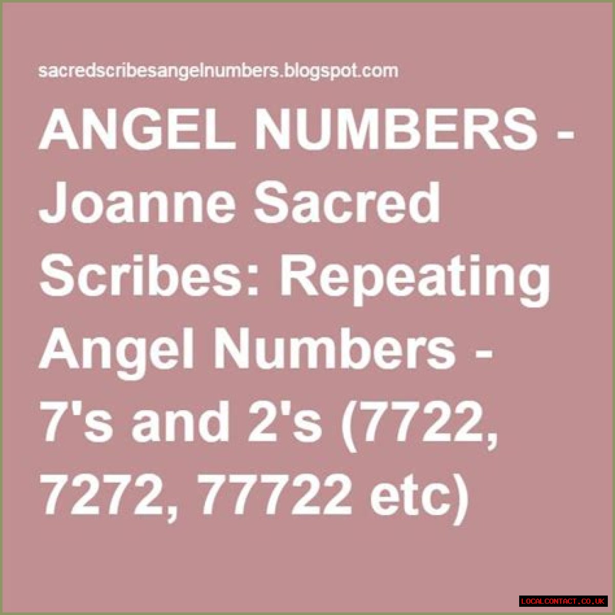 
Repeating Angel Numbers - 7's and 9's  (7799, 7979, 7779 etc)

