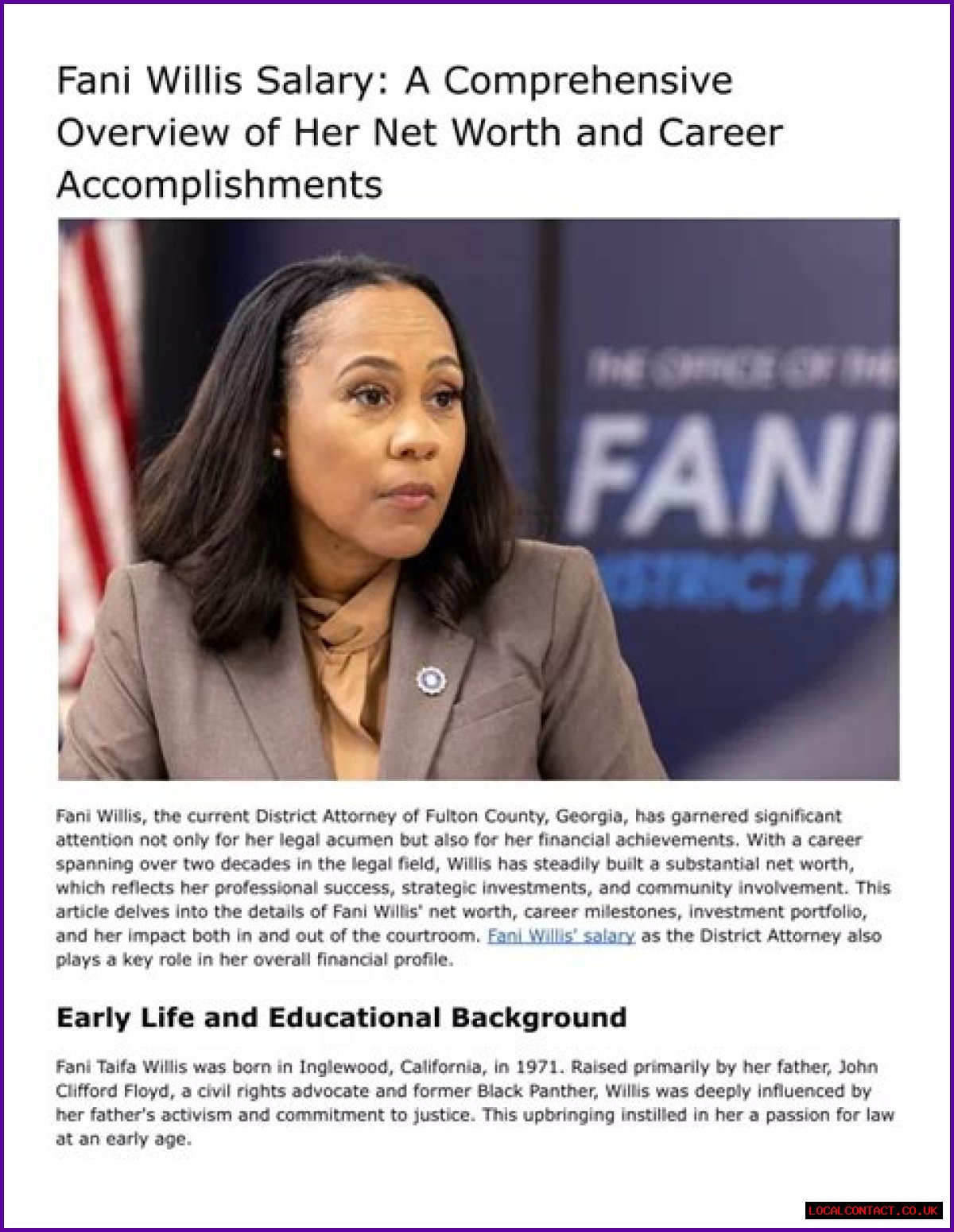 Uncovering Fani Willis' Salary: A Comprehensive Look