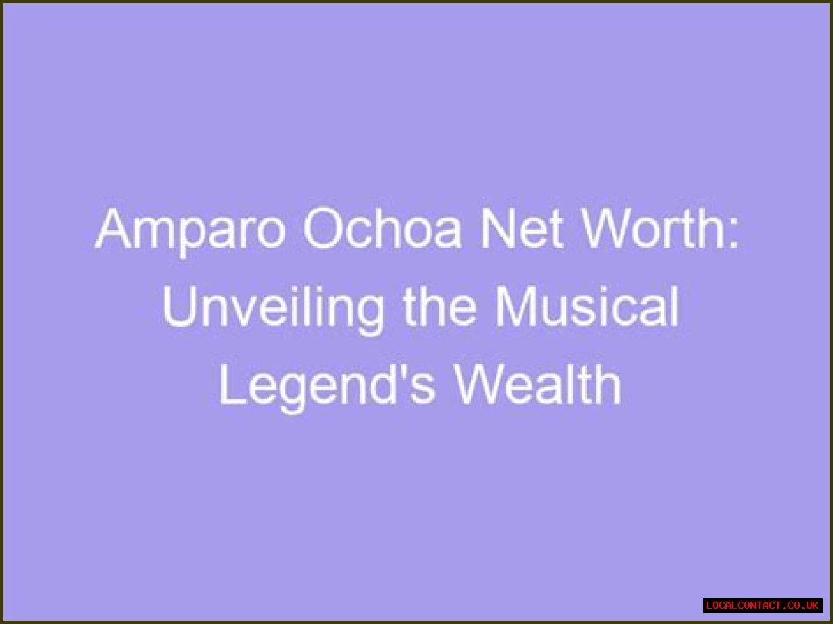Unveiling The Wealth Behind The Musical Legend