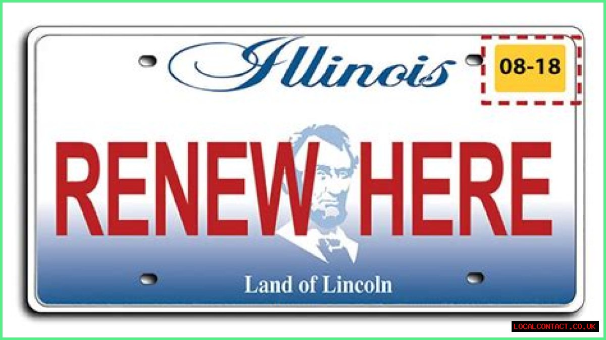 Where can I renew my Illinois license plate sticker?